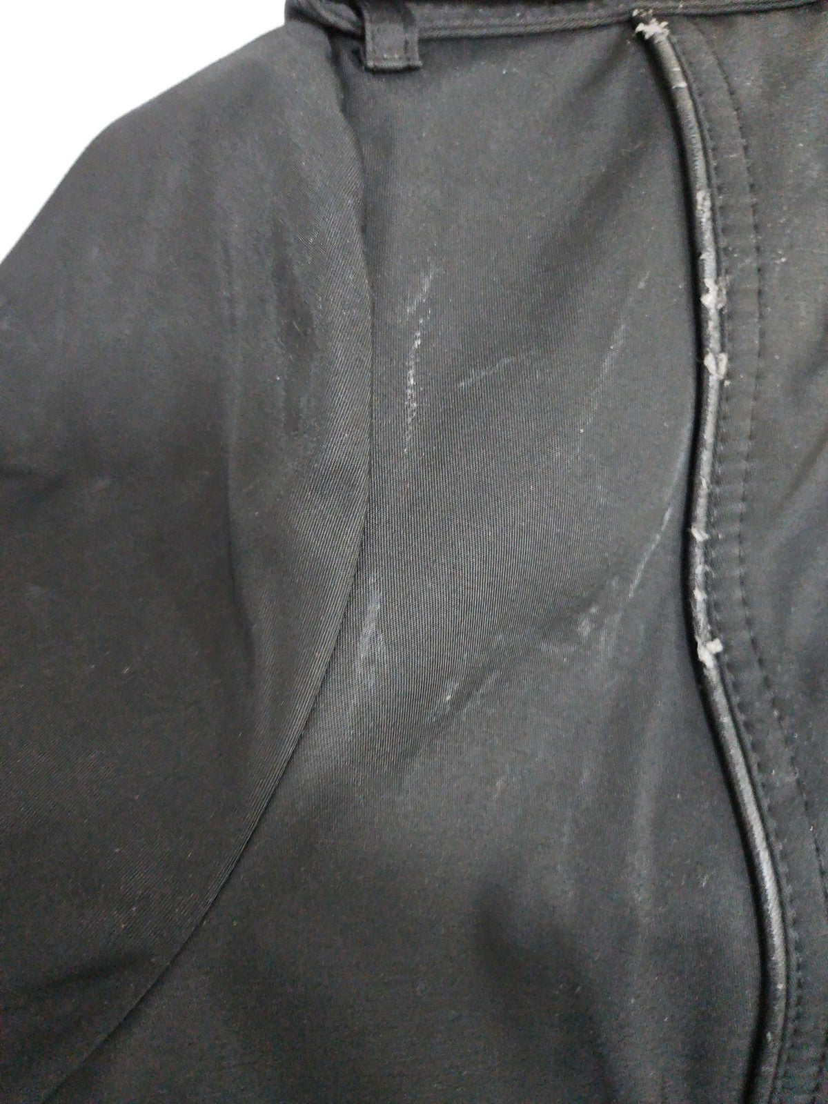Worthington Black Hooded Double Breasted Belted Trench Coat Women's XL