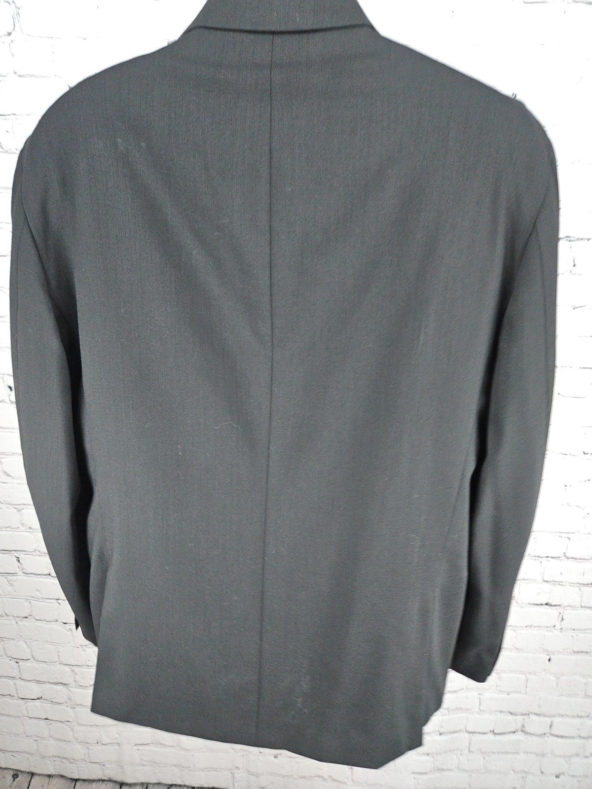 Calvin Klein Black Wool Extreme Slim Fit 2 Button Notch Blazer Sport Coat 44R