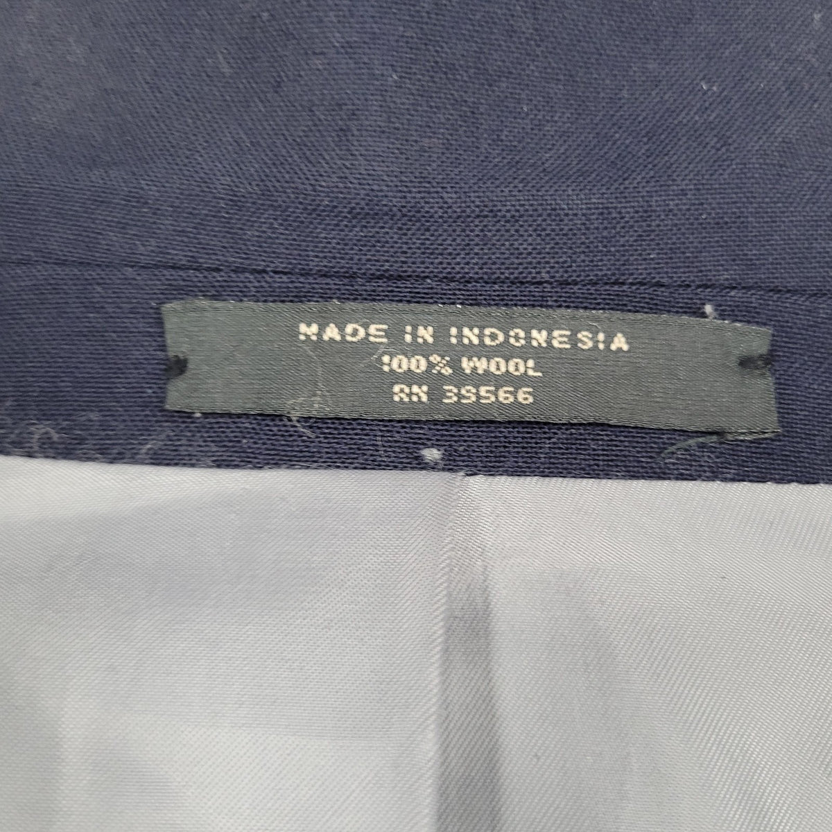 Mapelli De Milano Navy 100% Wool 2 Button Notch Blazer Sport Coat Size 37S