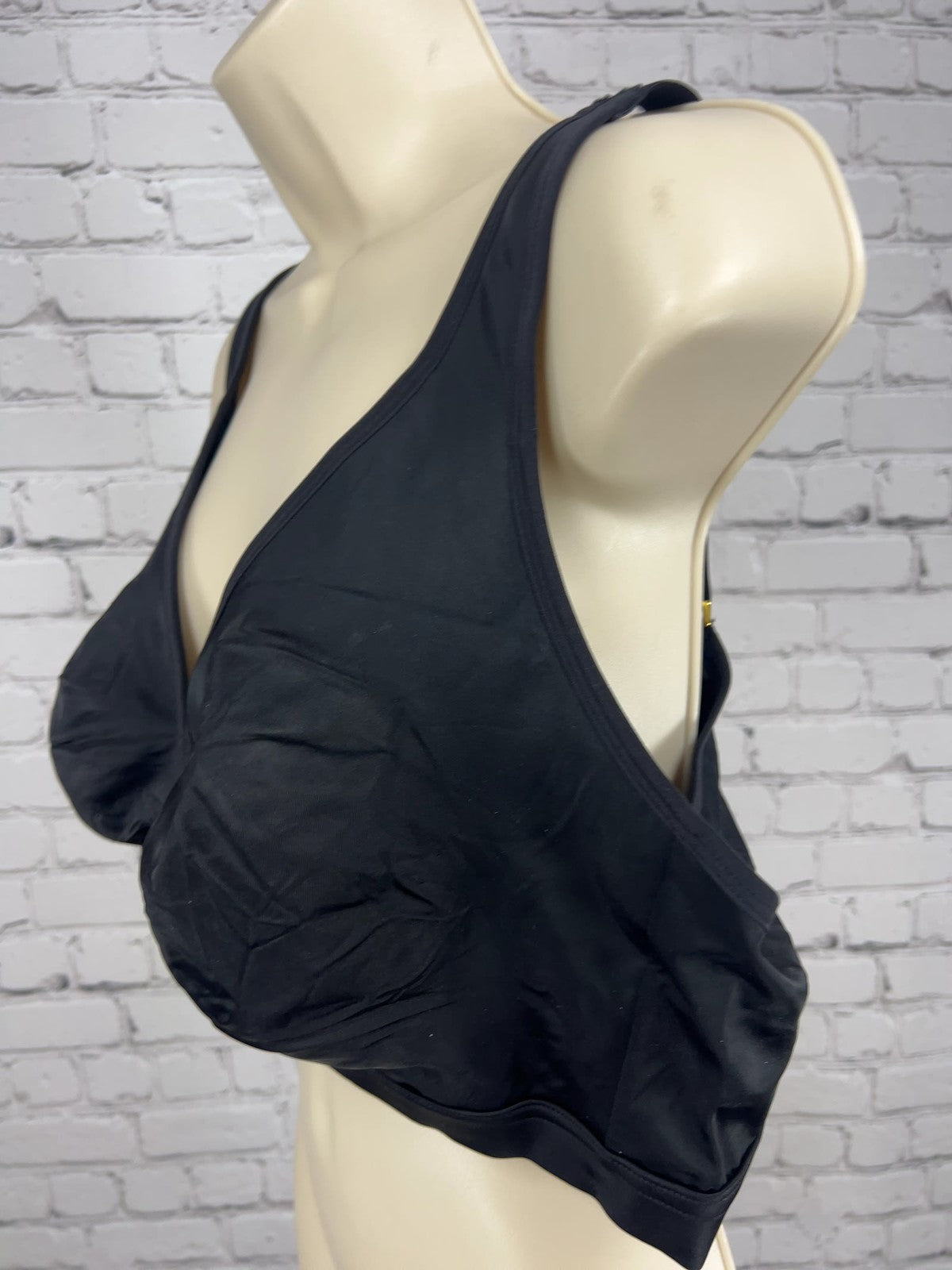 NWT Aisilin Black Front Closure Wireless Full Coverage Posture Support Bra 36E