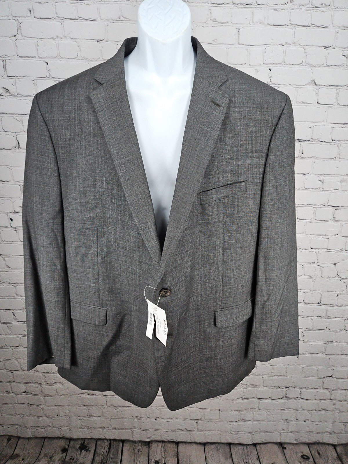 NWD Lauren Ralph Lauren Gray 100% Wool 2 Button Notch Blazer Sport Coat 50R
