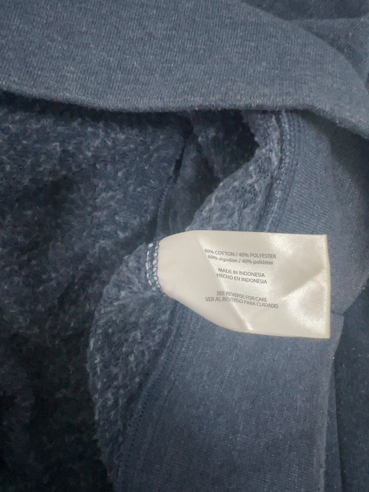 Orvis Blue Heather Quarter Zip Snap Mock Neck Pullover Sweatshirt M
