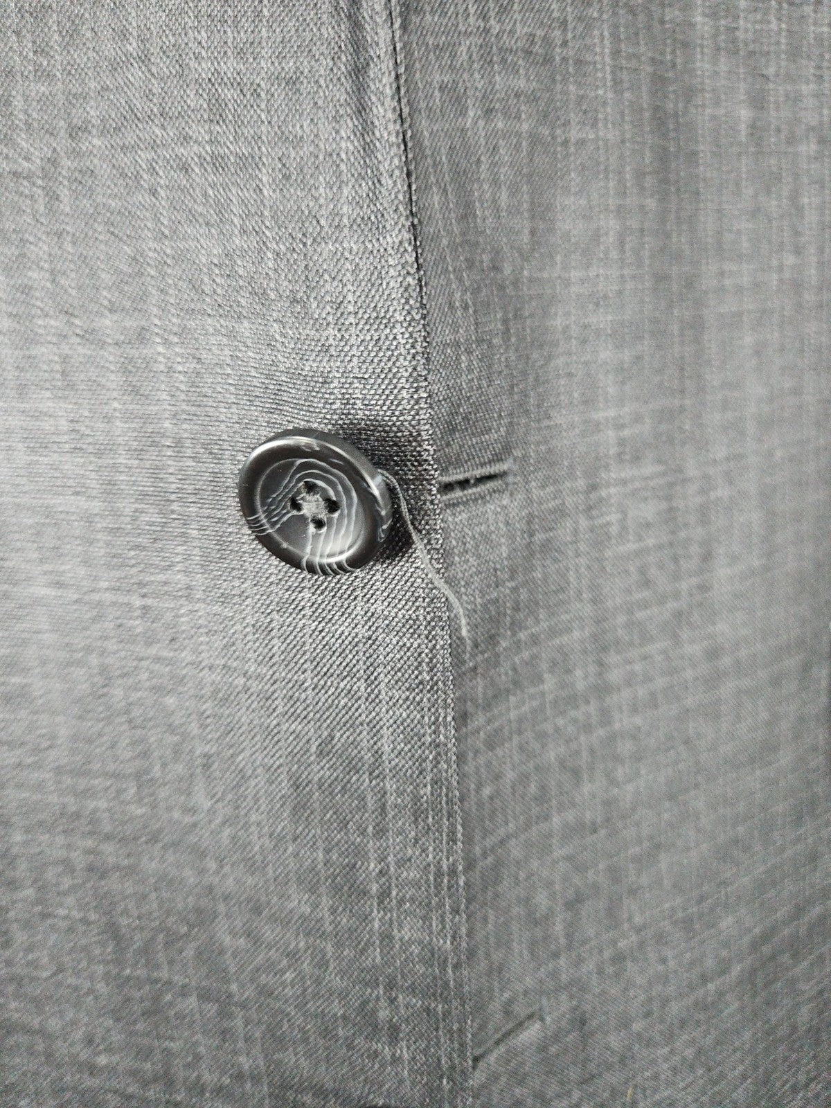 Kenneth Cole Reaction Gray Plaid 2 Button Notch Blazer Sport Coat 42L