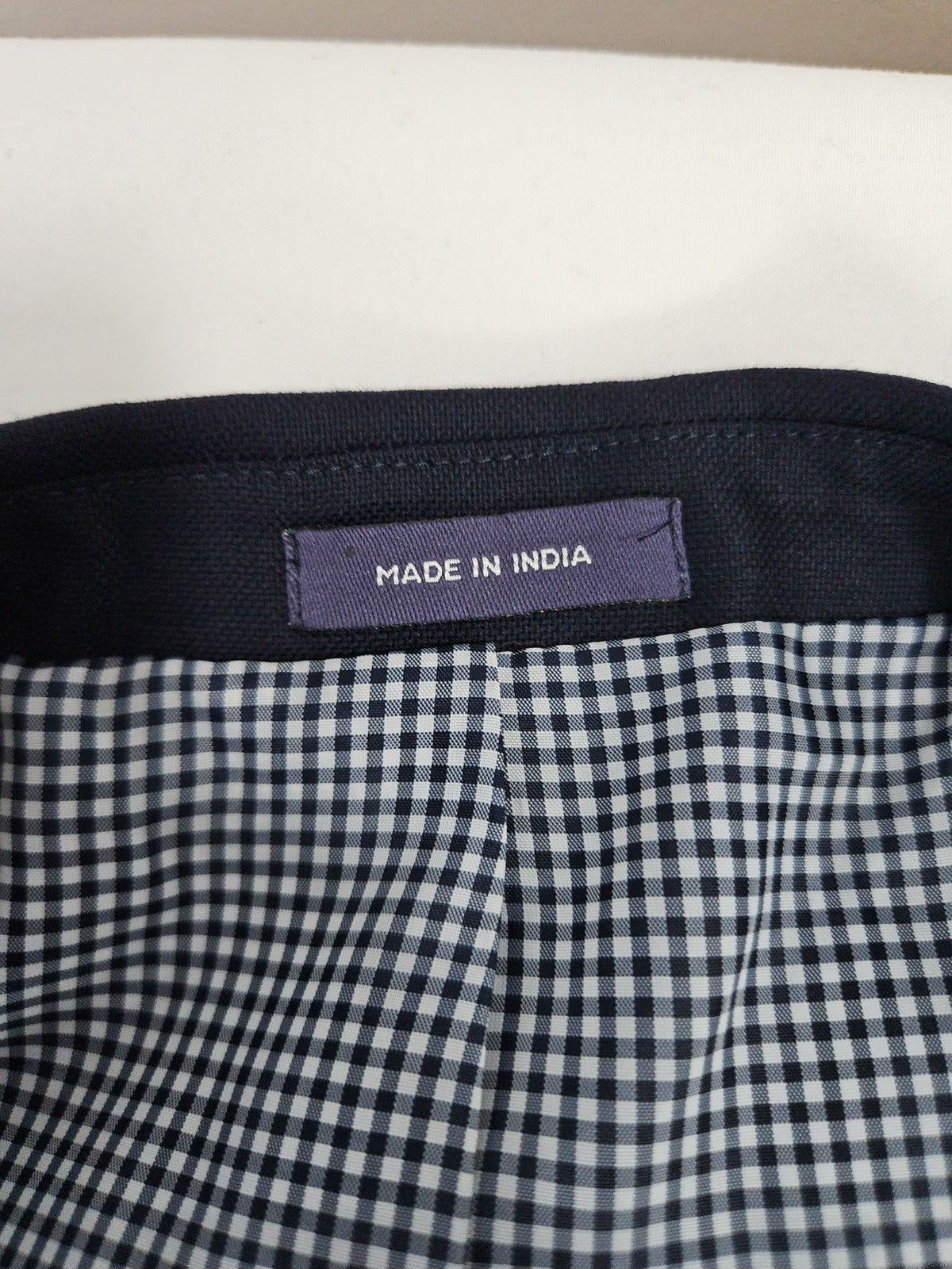 Stafford Navy 100% Wool Gold Button Single Vent Blazer Sport Coat 42L