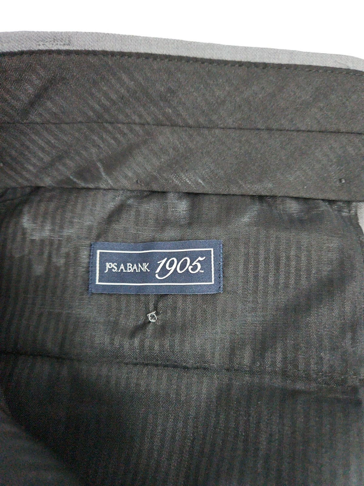 Jos A Bank 1905 Light Gray 100% Wool Flat Front Dress Pants 40R