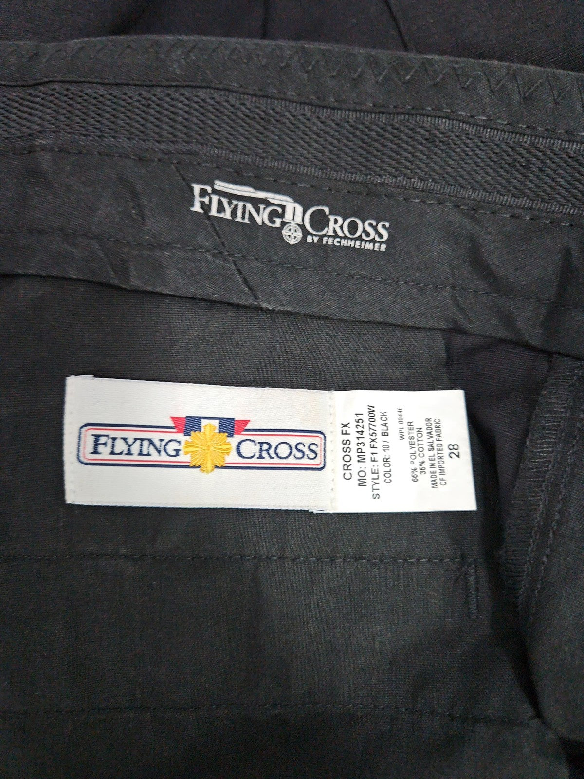 Flying Cross Cross FX Black Women's Cargo Uniform Pants 28 (48X35.5)