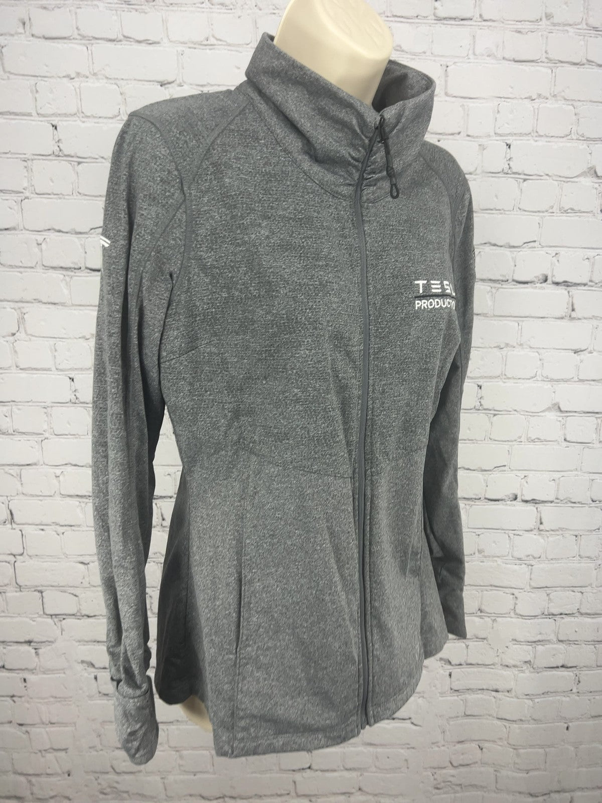 OGIO Tesla Production HR Gray Heather Full Zip Thumbhole Jacket Women's M