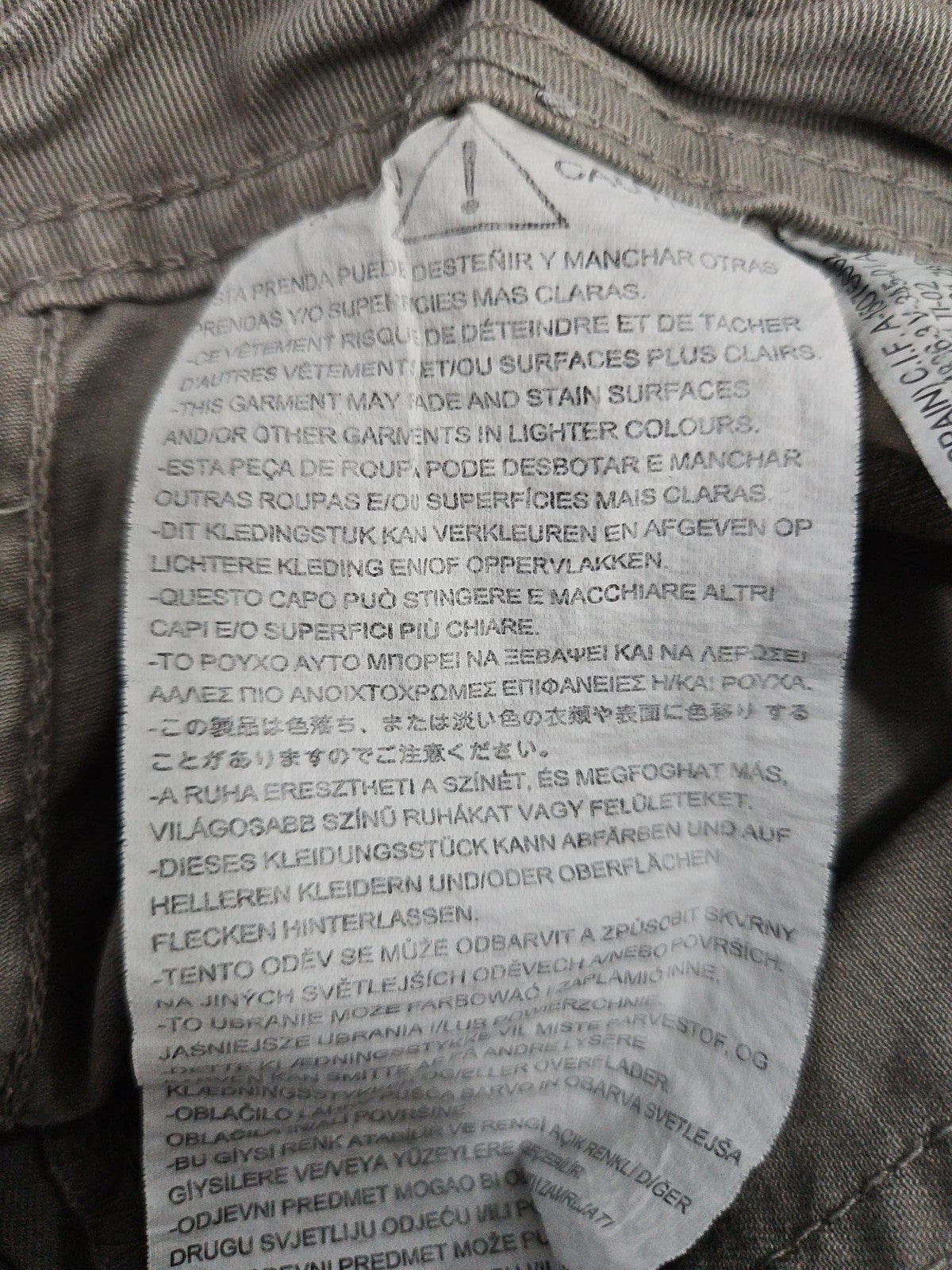 Zara Olive Green Cotton Straight Leg Cargo Pants Women's 10 (32X30.5)