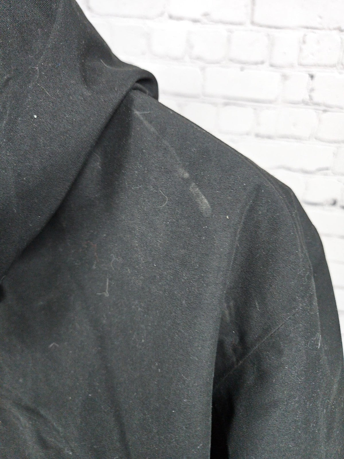 NWD Port Authority Black Hooded Full Zip Lined Jacket Red River Logo Men's L