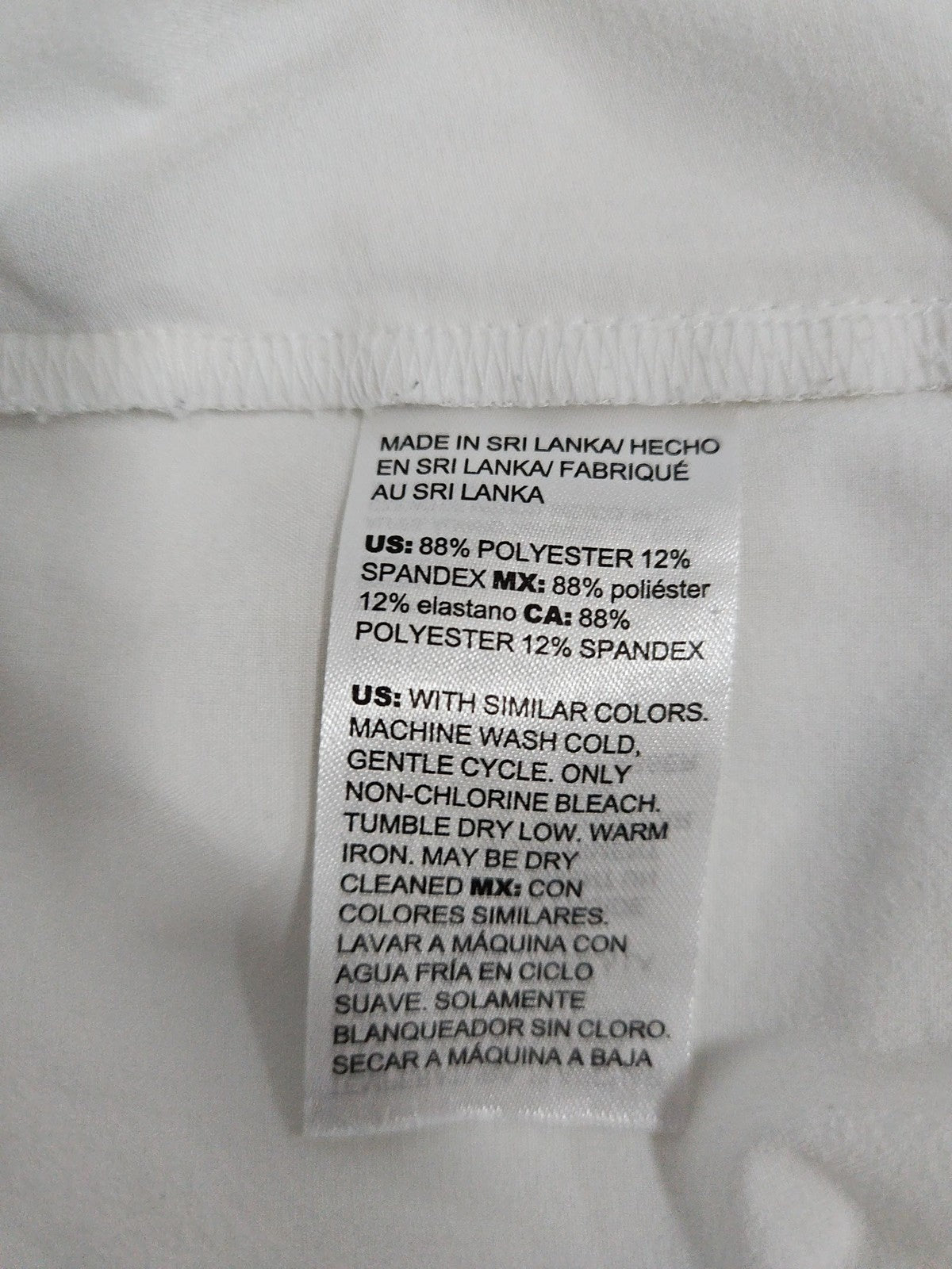 Chico's White Pull On Zip Pocket Stretch Cropped Pants 3 US 16 (38X23)
