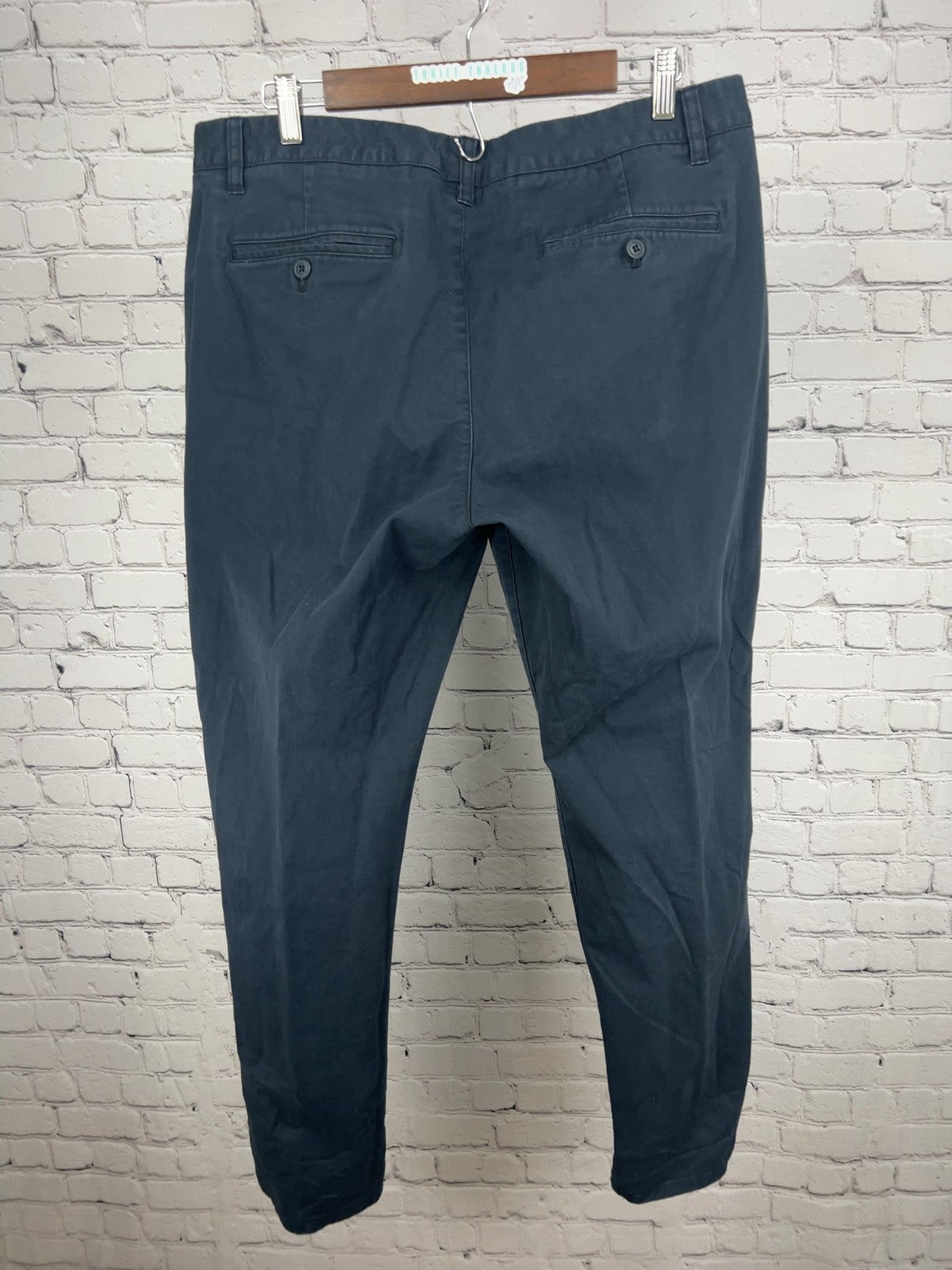Bonobos Navy Chino Flat Front Athletic Fit Tapered Pants 36/32
