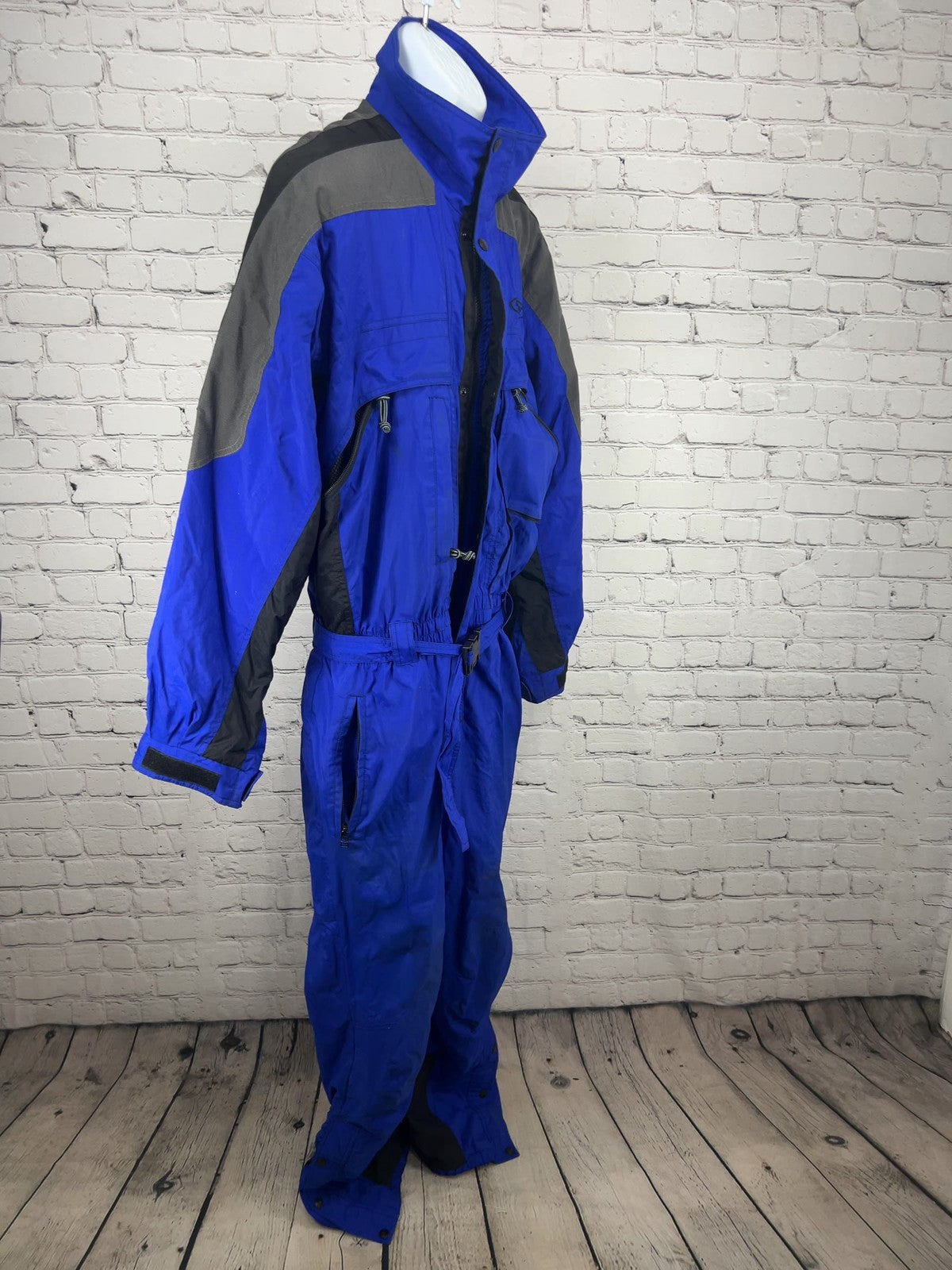 Boulder Gear Blue Gray Thinsulate Insulated One Piece Ski Snowsuit Mens XL
