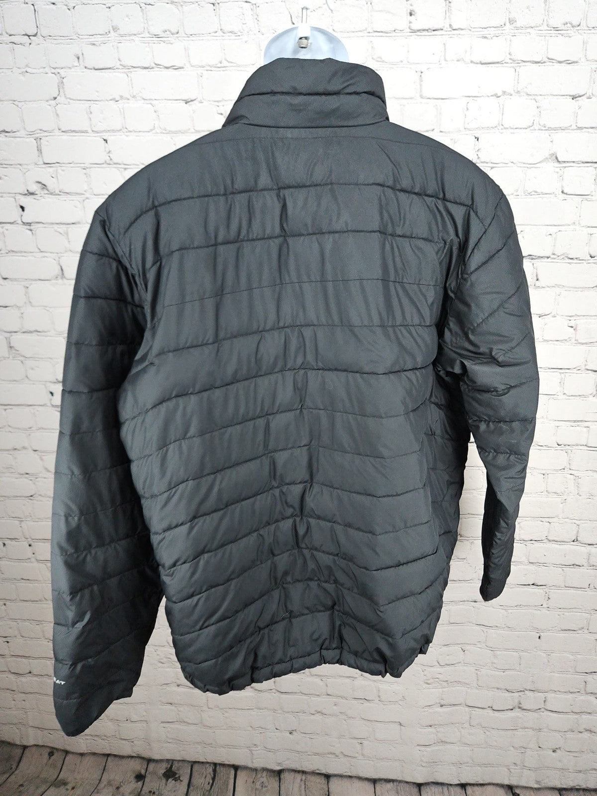 Columbia Omni-Heat Black Quilted Puffer Full Zip Jacket Men's XL