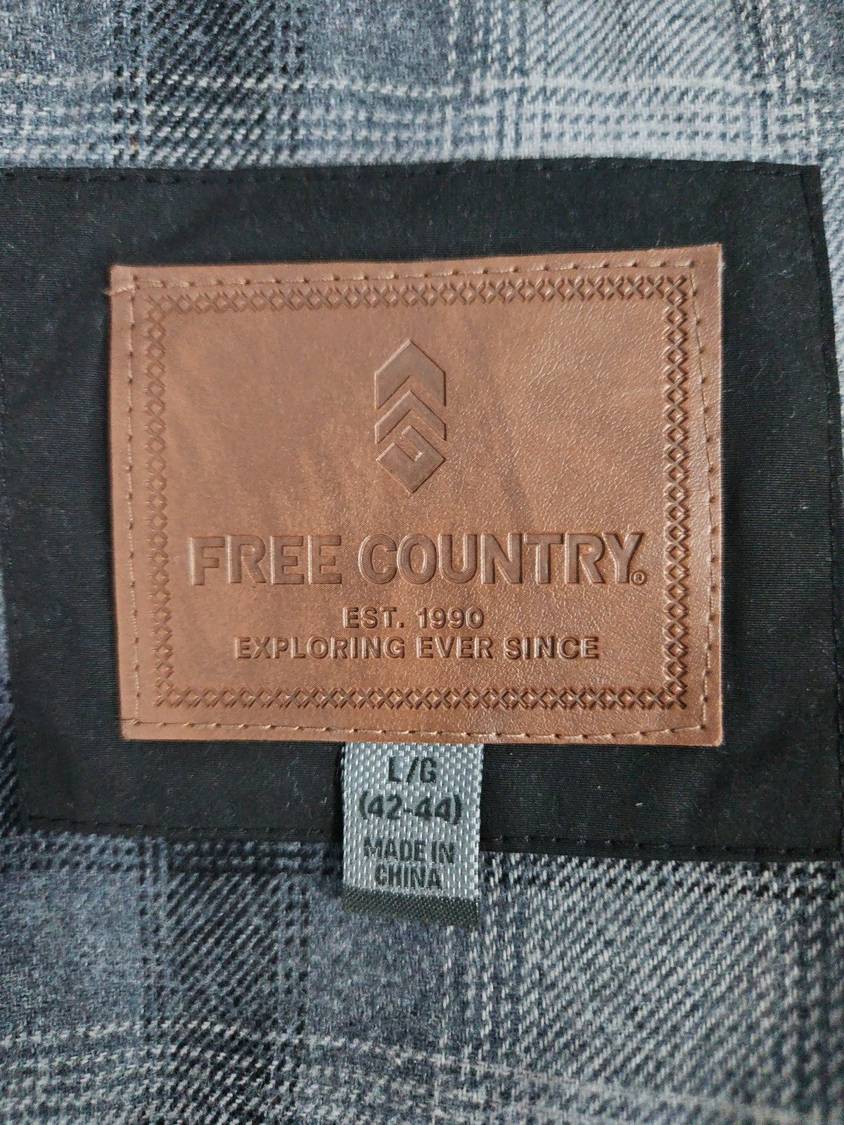 Free Country Black Hooded Insulated Flannel Lined Men's Winter Jacket L