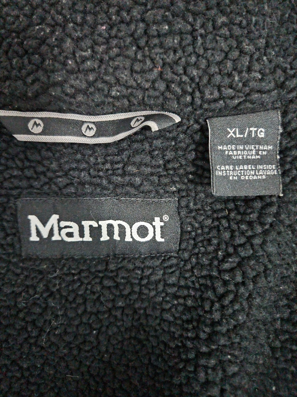 Marmot Red Nylon Sherpa Fleece Lined Insulated Full Zip Jacket Men's XL