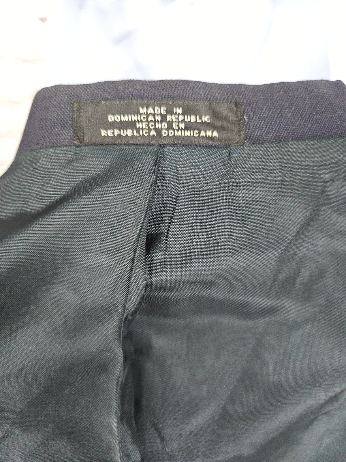 David Taylor Navy 2 Button Gold Button Single Vent Blazer Sport Coat 54R