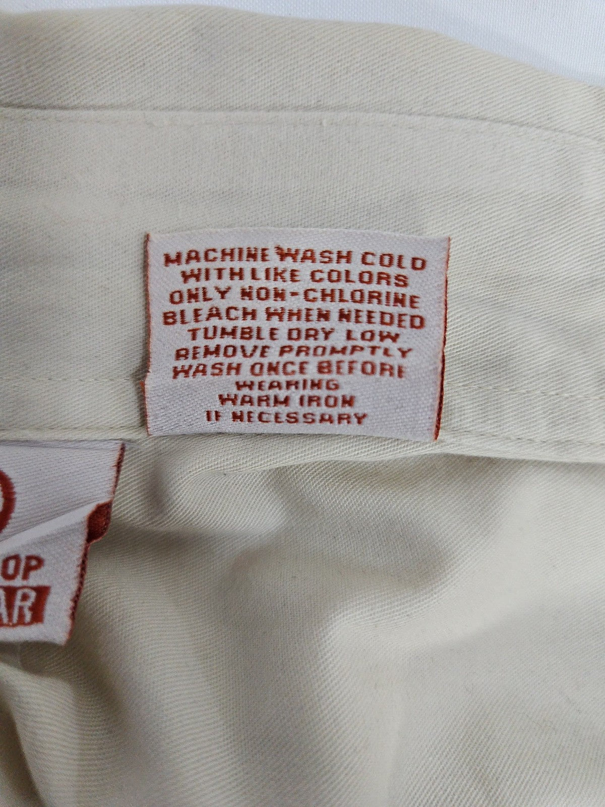 University Co-op Texas Longhorns Cream Button Down Long Sleeve Shirt XXL