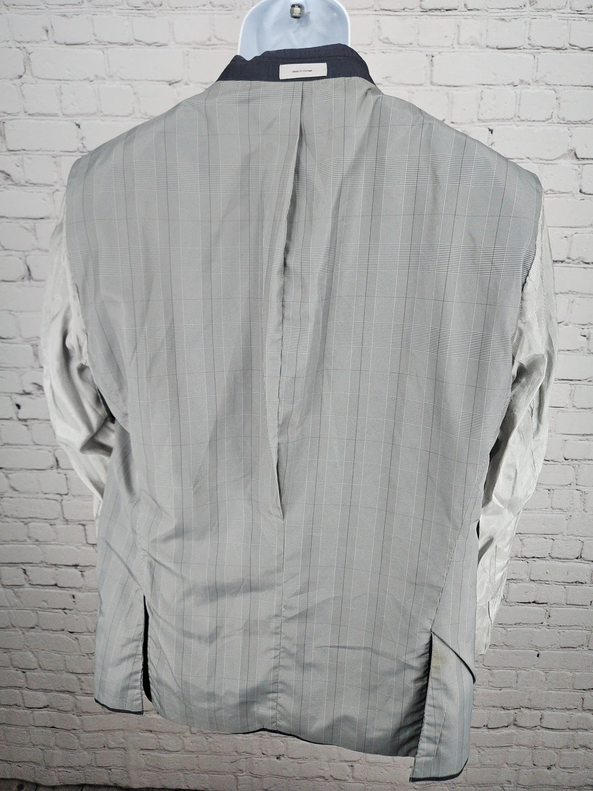 J.Ferrar Slim Fit Charcoal 2 Button Notch Lapel Blazer Sport Coat 46R