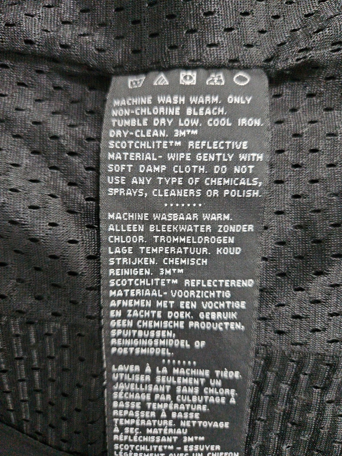 Harley Davidson Black Mesh Reflective Zip Front Moto Riding Jacket Women's M