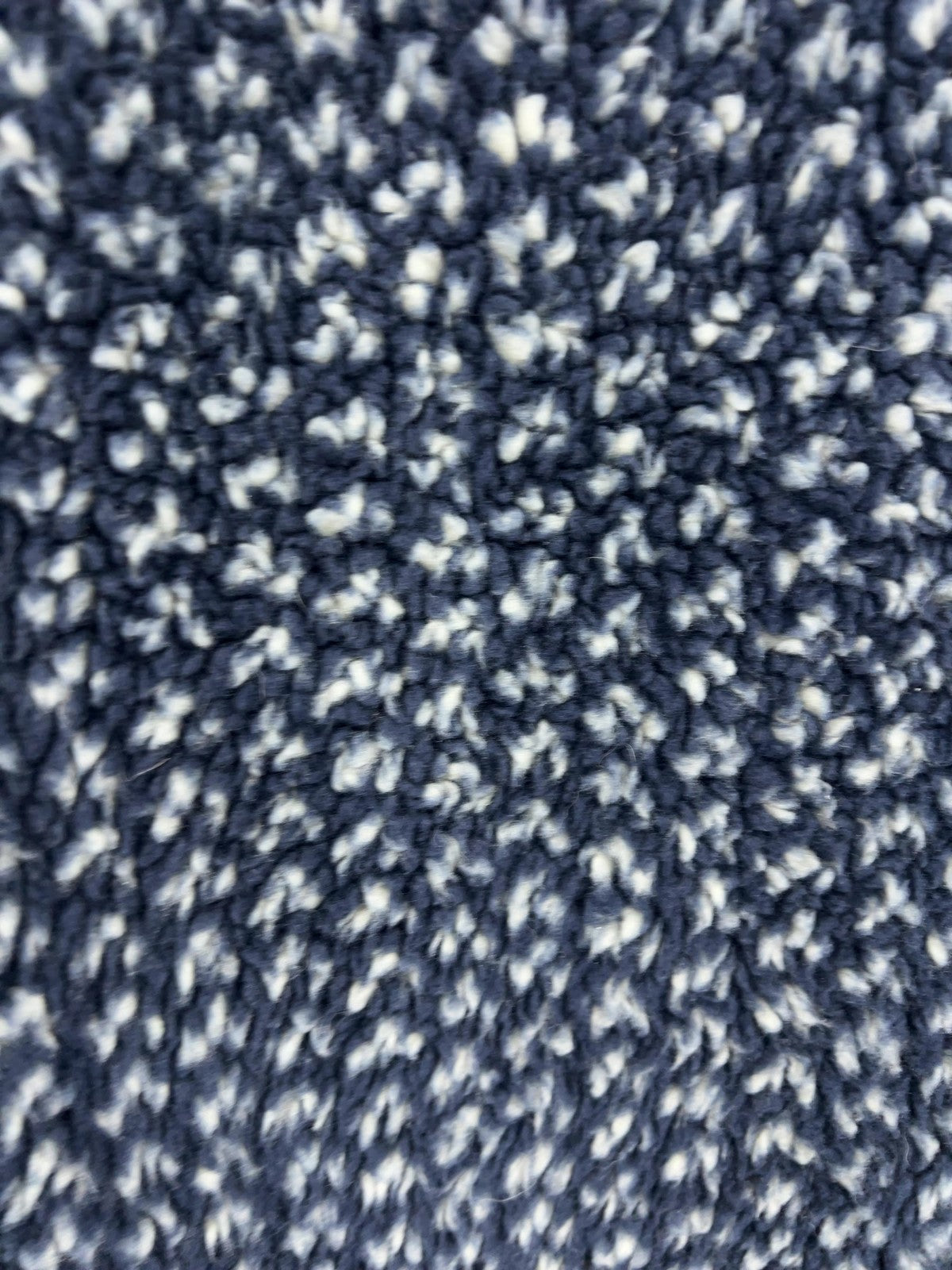 J.Crew Nordic Navy Blue Sherpa Fleece Full Zip Mock Neck Jacket Men's L