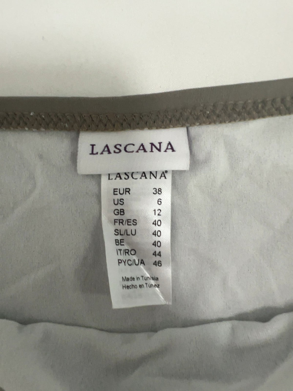 Lascana Taupe Side Tie O-Ring Lined Bikini Bottom Swimwear Size 6