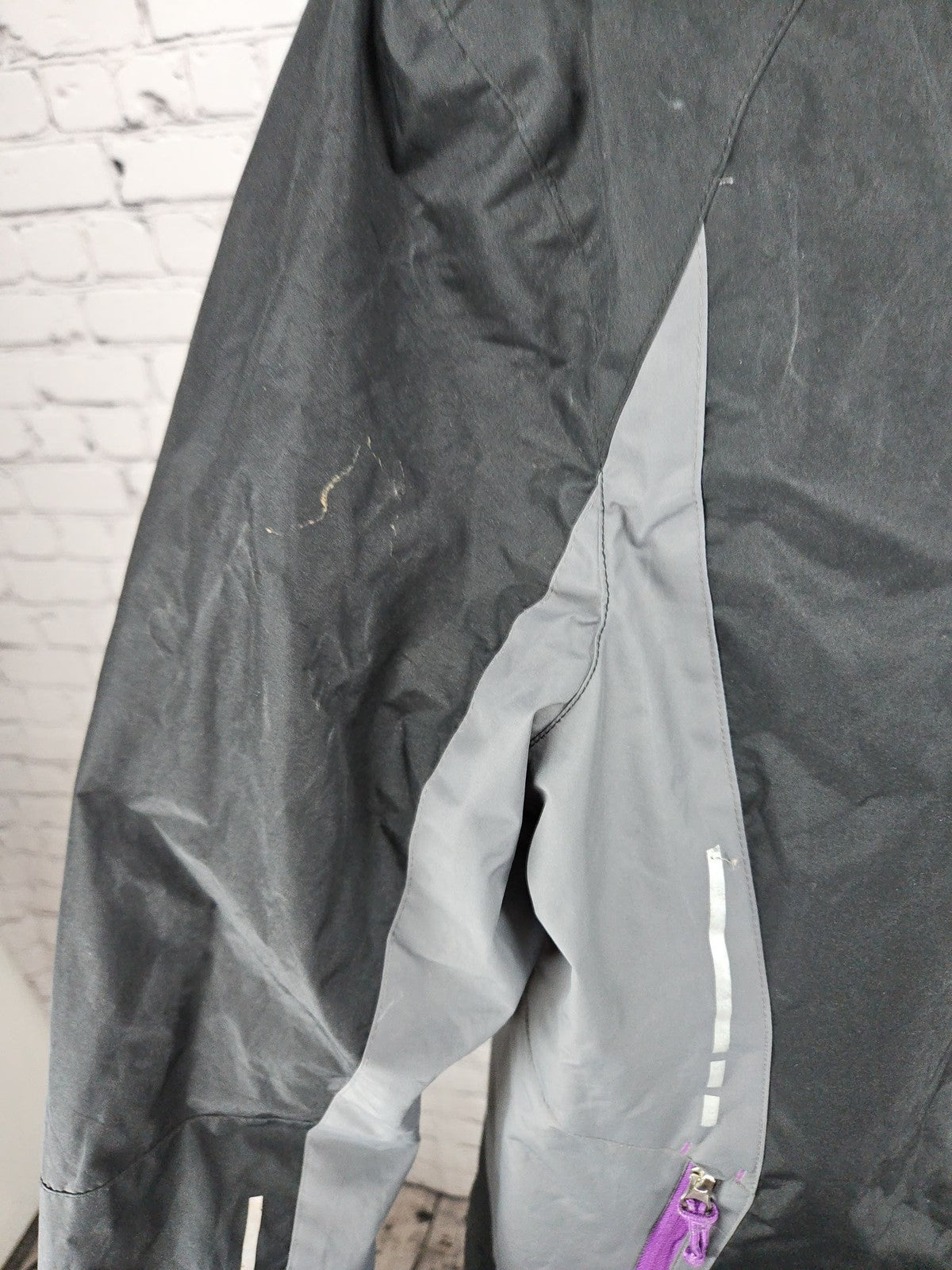 Free Country Radiance Black Gray 3 in 1 Hooded Winter Jacket Women's L