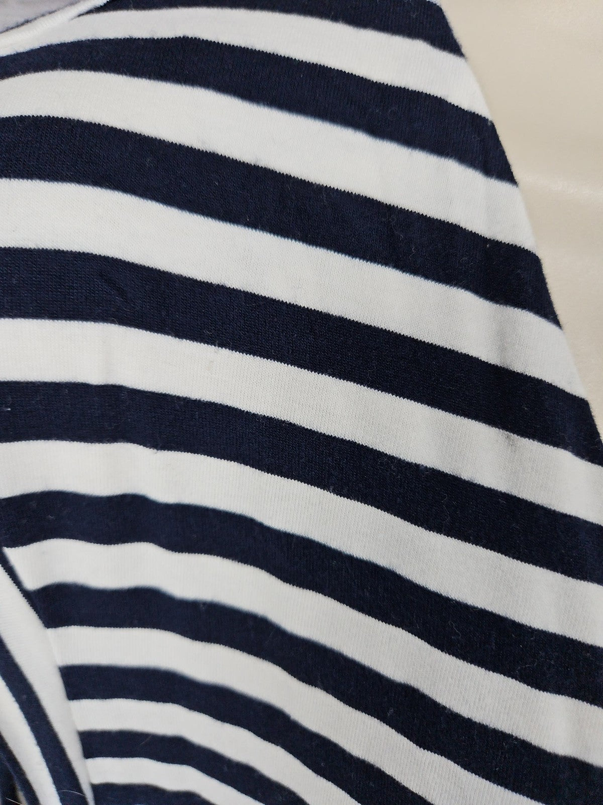 Tommy Hilfiger Navy White Striped V Neck Tiered Maxi Dress Women's XL