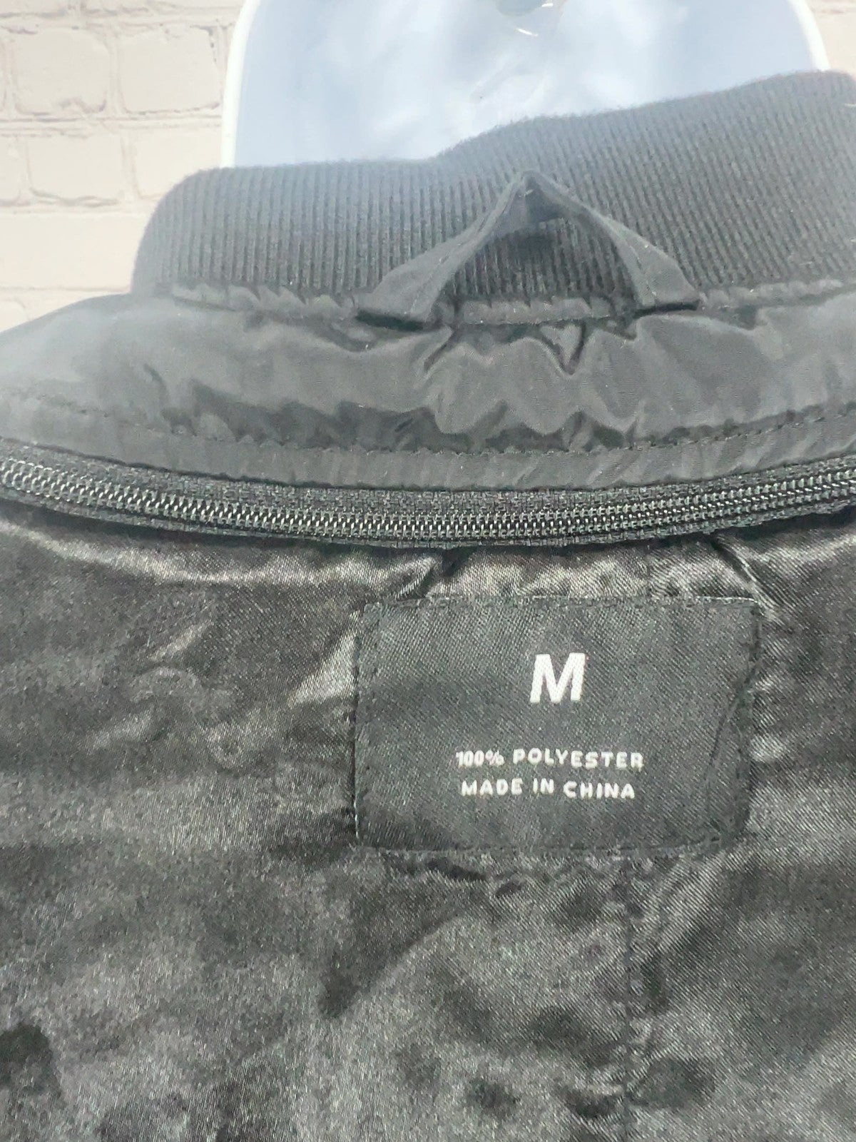 Goose Island Beer Co Black Embroidered Logo Full Zip Bomber Jacket Men's M