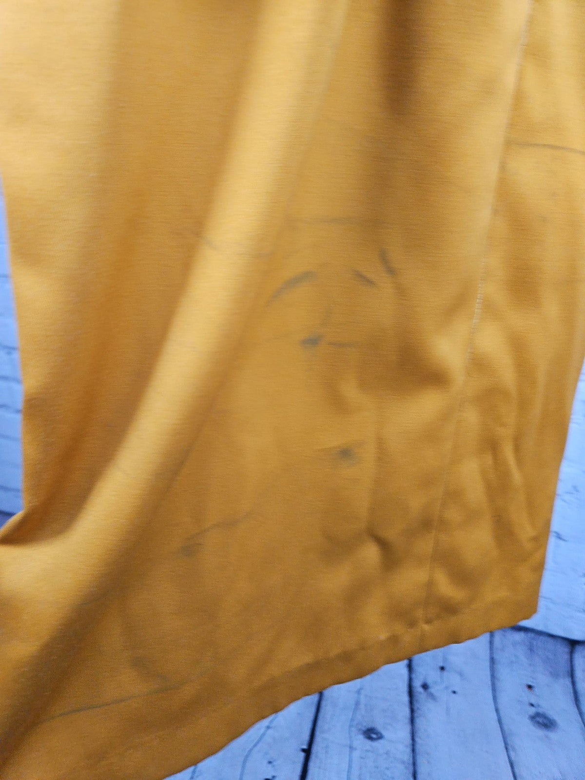 VTG Positive Influence Mustard Dolman Sleeve Belted Midi Dress Women's 16W
