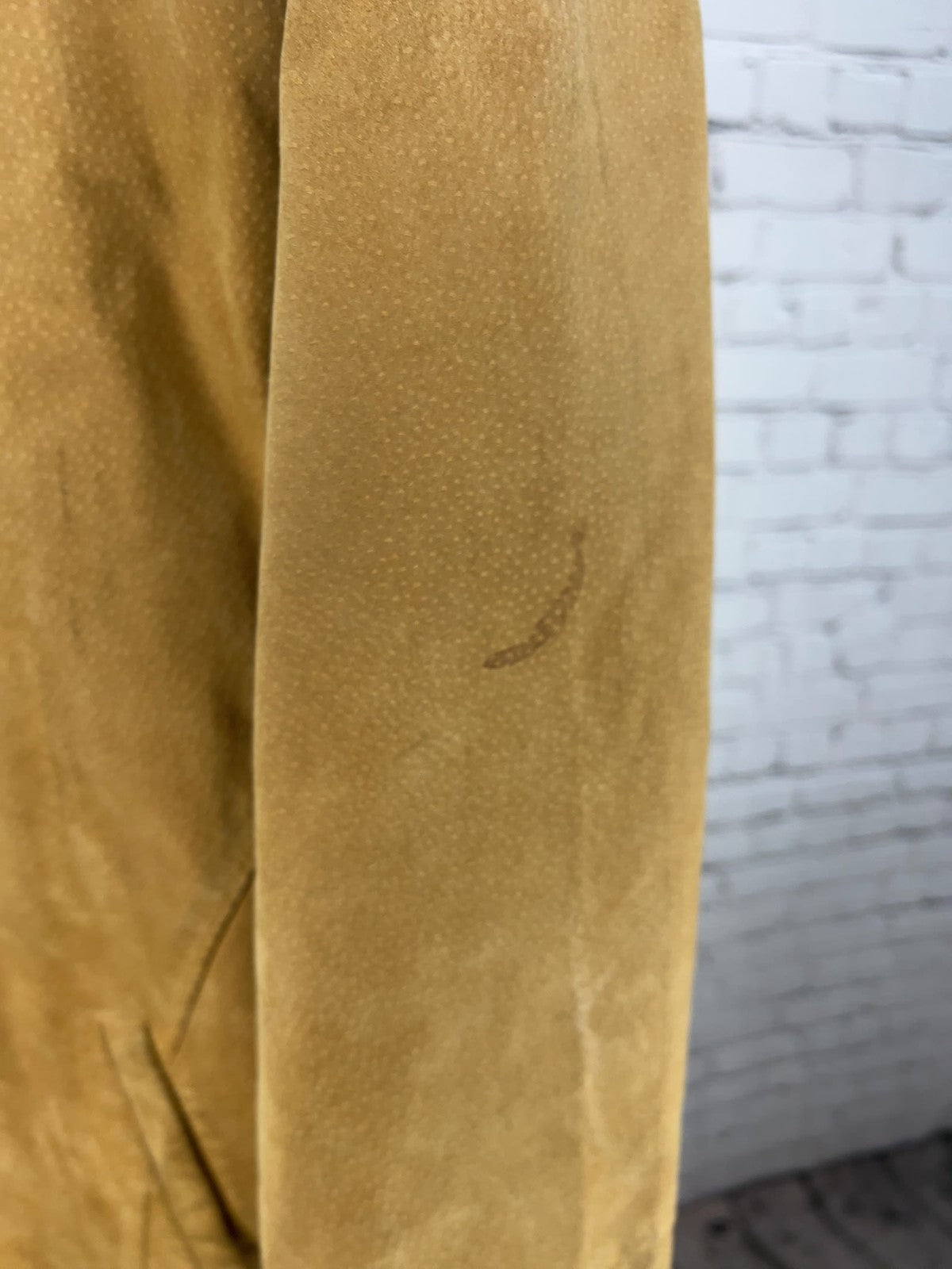 VTG PGA Tour Signature Collection Tan Suede Leather Full Zip Bomber Jacket XL