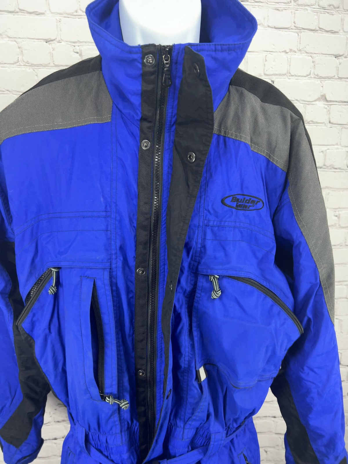 Boulder Gear Blue Gray Thinsulate Insulated One Piece Ski Snowsuit Mens XL