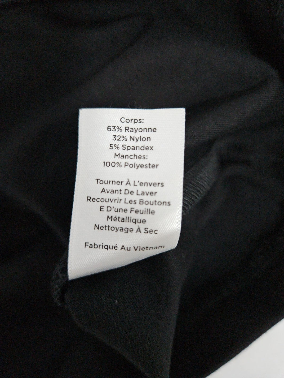 NWD Talbots Petite Black Funnel Neck Sheer Sleeve Button Shoulder Shift Dress 8P