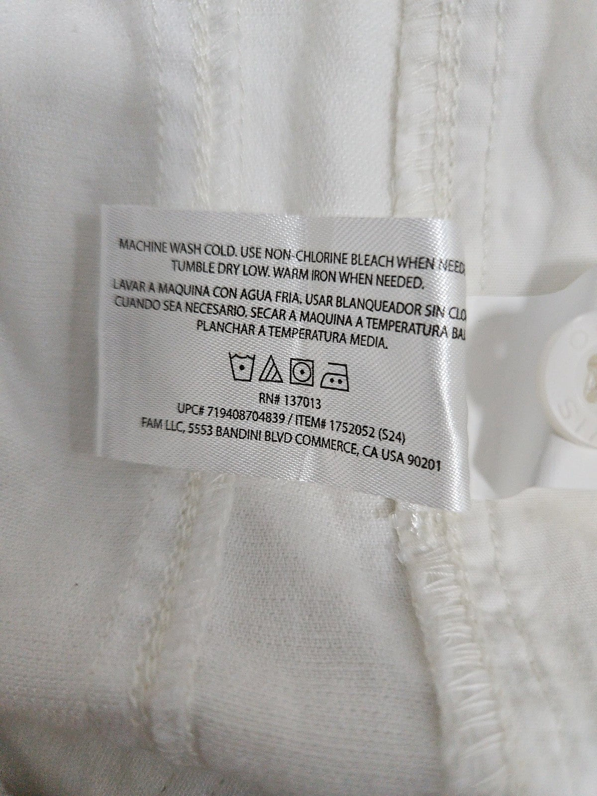 Orvis White Cotton Lyocell Drawstring Pull On Shorts Women's S (28X4)