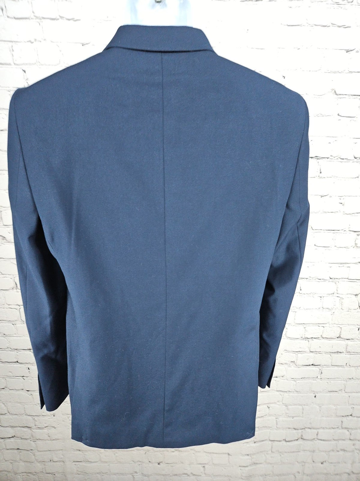 Soul of London Navy Blue 2 Button Notch Floral Lined Blazer Sport Coat 38R