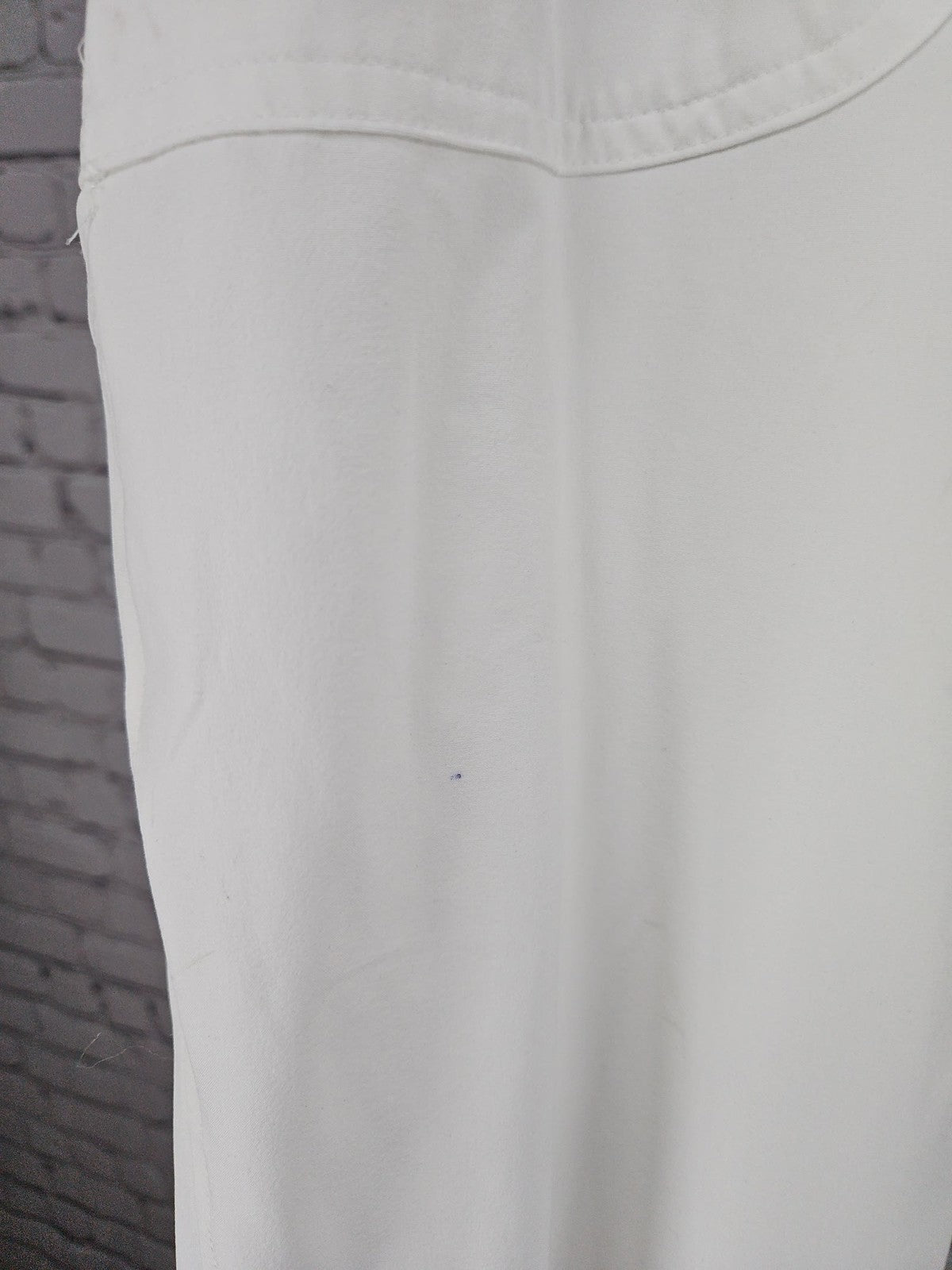 Chico's White Pull On Zip Pocket Stretch Cropped Pants 3 US 16 (38X23)