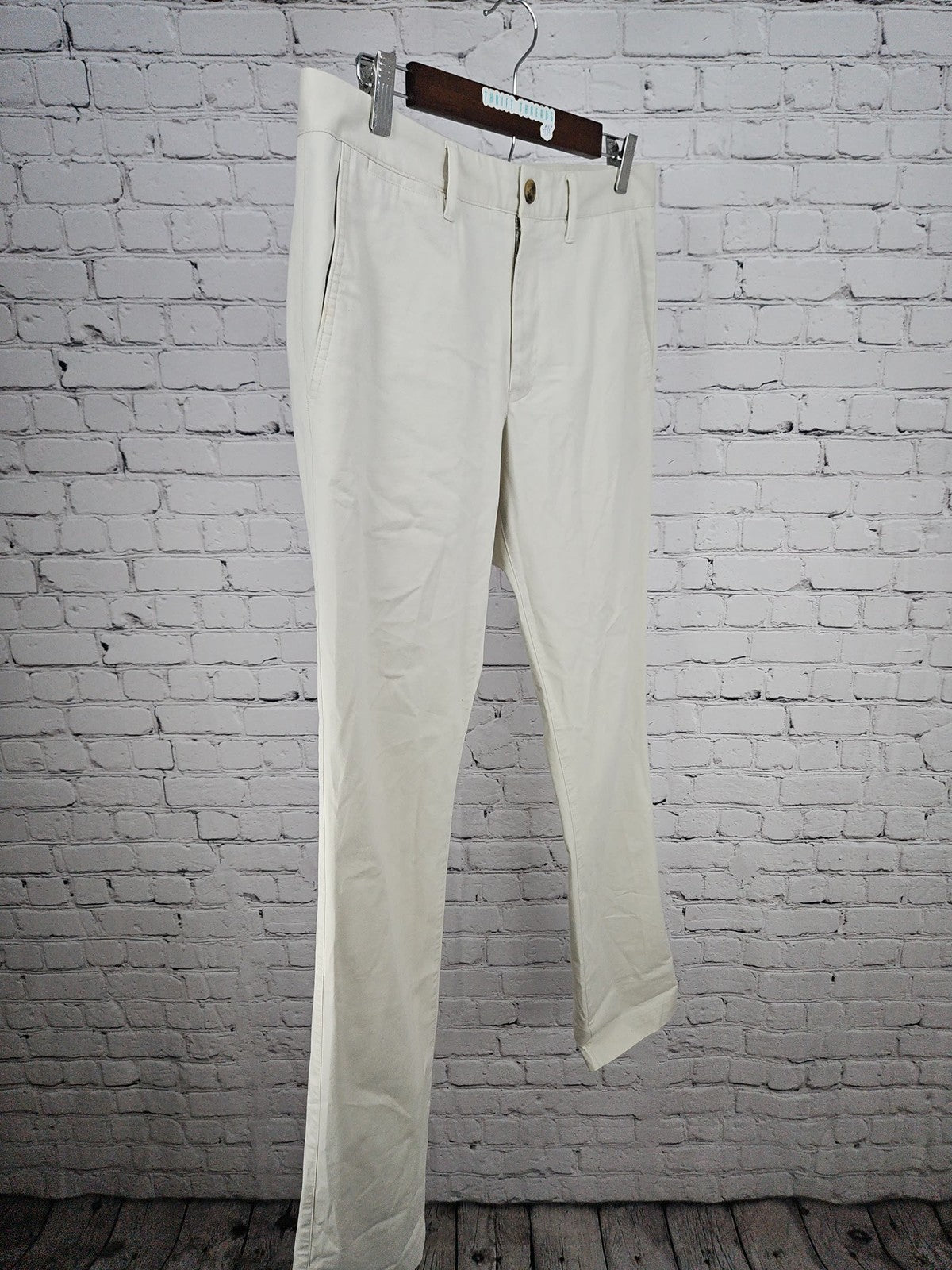Bonobos Slim Fit Cream Stretch Cotton Blend Chino Pants Men's 31
