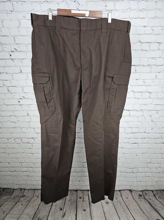 Flying Cross Women's Brown Cargo Uniform Duty Pants Unhemmed 24 (44X35.5)