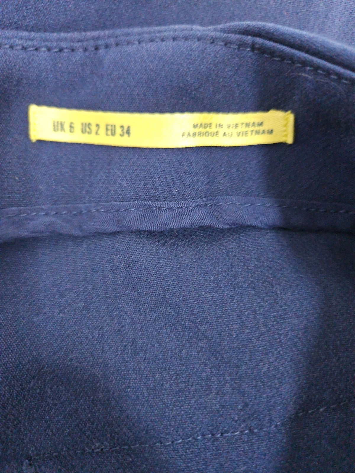 Maeve Anthropologie Navy Straight Leg Zip Pocket Trouser Pants 2 (14X32)