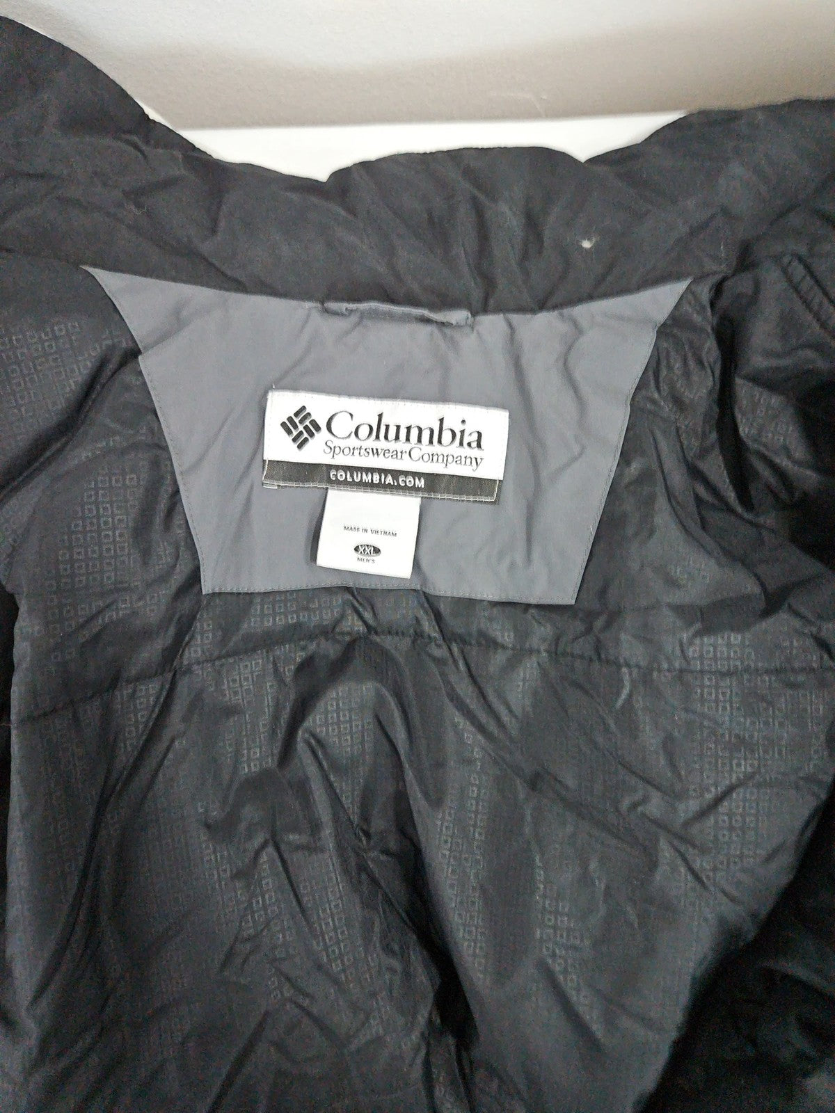 Columbia Black Gray Colorblock Insulated Full Zip Winter Jacket Men's XXL