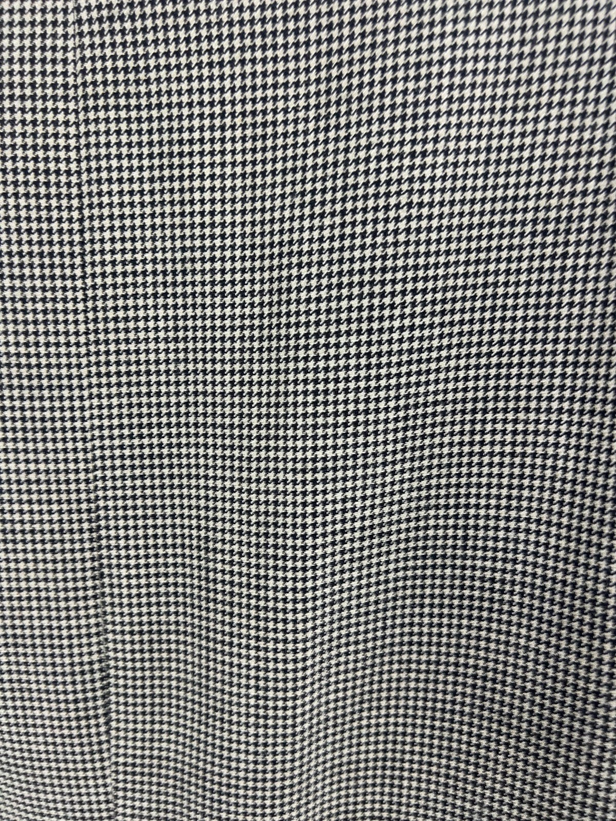 Lauren Ralph Lauren Black Houndstooth Silk Wool 2 Button Blazer Sport Coat 48R