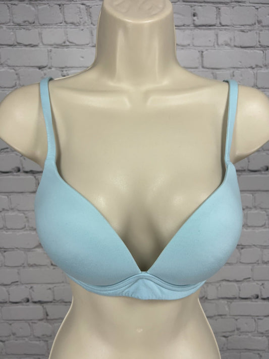 Victoria's Secret Body By Victoria Light Blue Wireless Plunge Padded Bra 34C