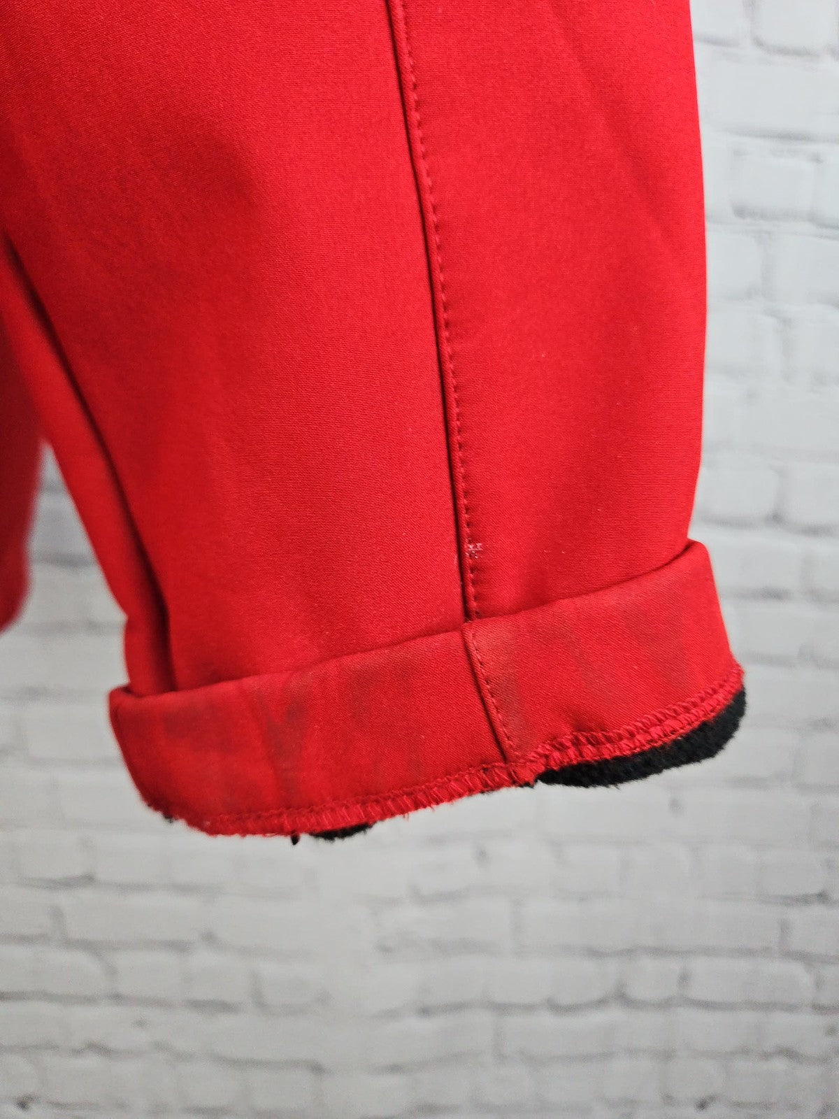 Ukrop's Threads H-E-B Red Black Fleece Lined Hooded Softshell Jacket 2X