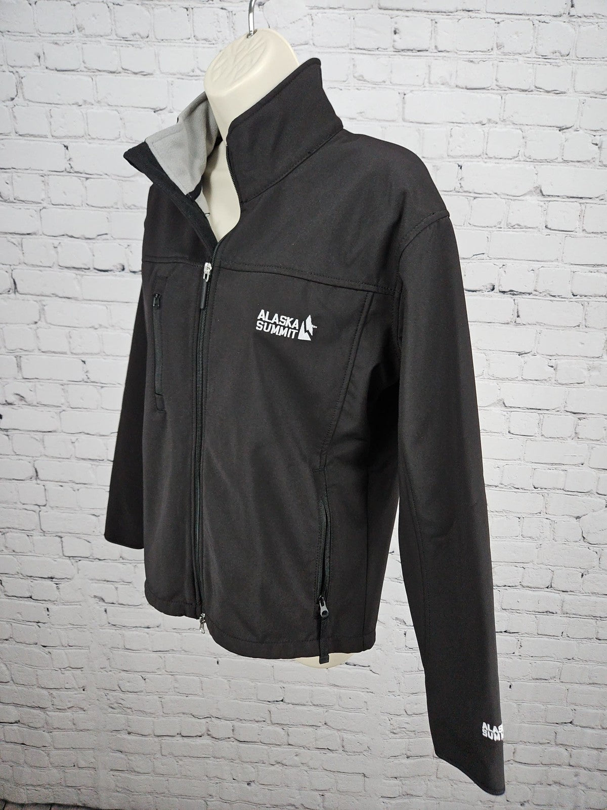 Alaska Summit Black Fleece Lined Softshell Full Zip Women's Jacket S