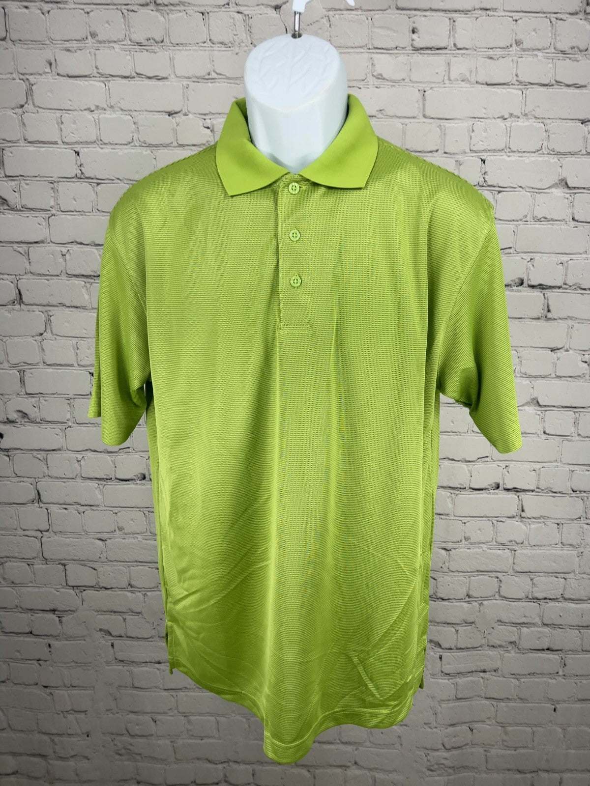 Skins Game Green Apple Bamboo Charcoal Dry Ply Performance Golf Polo Shirt Men's