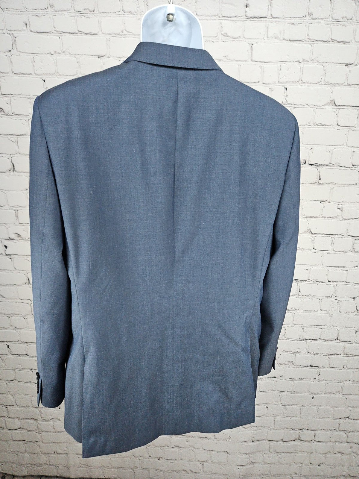 DKNY Blue 100% Wool 2 Button Single Vented Notch Blazer Sport Coat 42R