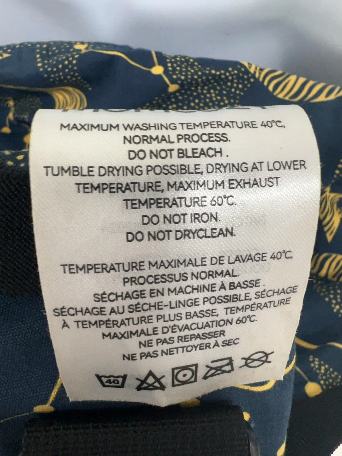 Momcozy Navy Yellow Constellation Print Cotton Baby Carrier 3-24 Months
