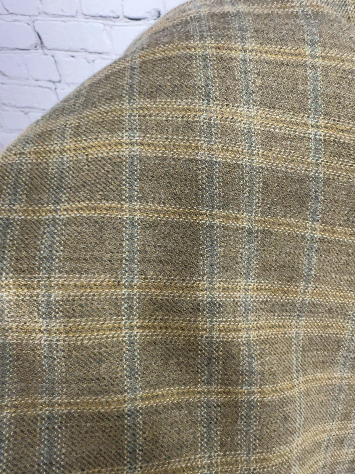 Culwell & Son Brown Plaid 2 Button Single Vented Notch Blazer Sport Coat 38L