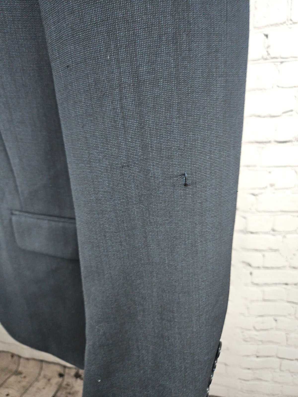 Jos A Bank Navy Nailhead 100% Wool Slim Fit 2 Button Blazer Sport Coat 39R
