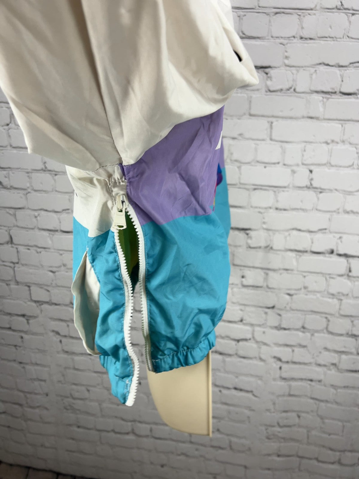 Members Only Nickelodeon Rugrats Cropped Half Zip Windbreaker Jacket L