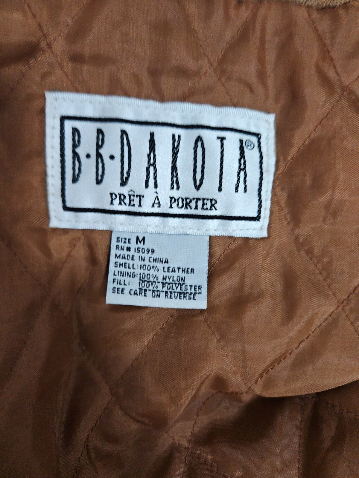 VTG BB Dakota Navy Suede Leather Hooded Drawstring Parka Jacket Womens M